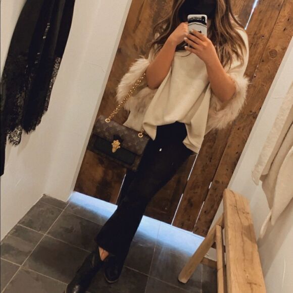 RARE Fur lined sweater